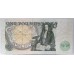 GREAT BRITAIN UK 1981 . ONE 1 POUND BANKNOTE . ERROR . MISSING MOST OF PRINT ON REVERSE